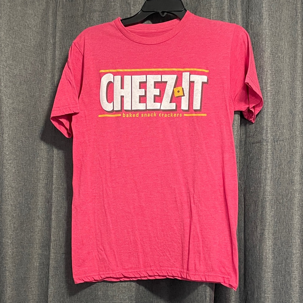 Cheez-It Logo Tee in Bright Pink